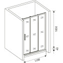 Душевая дверь в нишу Good Door Orion WTW-110-C-CH