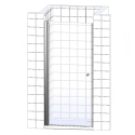 Душевая дверь в нишу GuteWetter Lux Door GK-601 левая 80 см стекло бесцветное, профиль хром