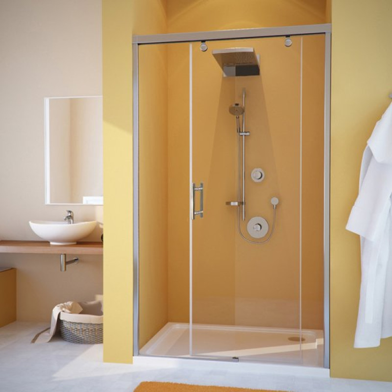Душевая дверь в нишу GuteWetter Slide Door GK-862 правая 120 см стекло бесцветное, профиль хром