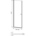Душевая дверь в нишу IDDIS Ray RAY6CP9i69 90 см