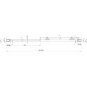 Душевая дверь в нишу Ravak BLDP2-100 Transparent, профиль хром + средство для ванн и защитное средство
