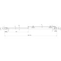 Душевая дверь в нишу Ravak BLDP2-110 Transparent, профиль хром + средство для ванн и защитное средство