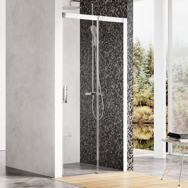 Душевая дверь в нишу Ravak MSD2-110 R Transparent, профиль белый