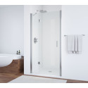 Душевая дверь в нишу Vegas Glass AFP 120 08 01 L профиль глянцевый хром, стекло прозрачное