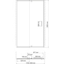 Душевая дверь в нишу Wasserkraft Berkel 48P05 120 см