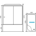 Душевая кабина Royal Bath BP RB8120BP1-M-CH-L
