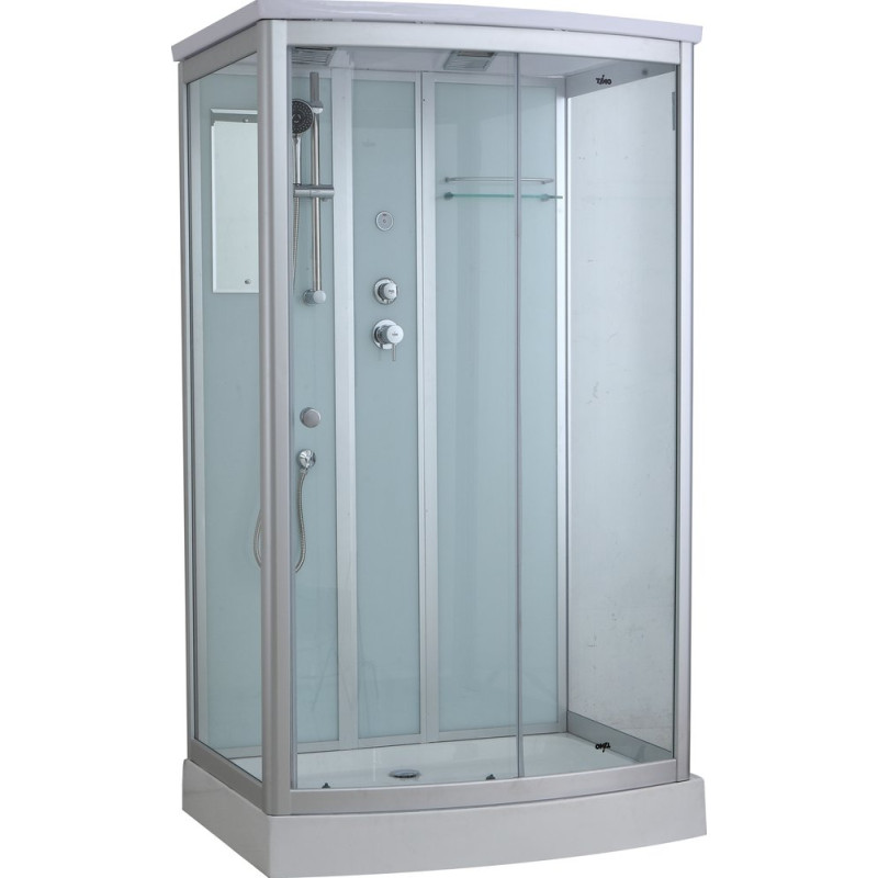 Душевая кабина Timo Standart T-6615 S профиль серебристый матовый