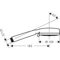 Душевая лейка Hansgrohe Crometta 100 Multi 3jet 26823400