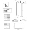 Душевая перегородка Radaway Modo New Black IV 140x70