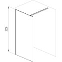 Душевая перегородка Ravak Walk-In Wall 100 + кронштейн 90 см, хром