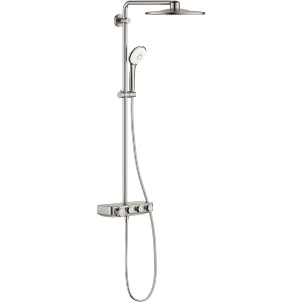 Душевая стойка Grohe Euphoria SmartControl System 310 Duo 26507DC0 с термостатом, суперсталь