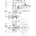 Душевая стойка Grohe Tempesta Cosmopolitan 210 26223001