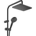 Душевая стойка Hansgrohe Vernis Shape 26286670 Showerpipe 230 1jet с термостатом, черный