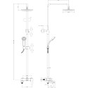 Душевая стойка Paffoni BLU ZCOL632CR
