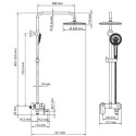 Душевая стойка Wasserkraft Mindel A18501