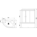 Душевой бокс Royal Bath ALP RB140ALP-C-R