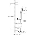 Душевой гарнитур Grohe Rainshower SmartActive 26579LS0 белая луна