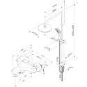 Душевой комплект AM.PM Sense F4087514