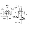 Душевой комплект Grohe BauFlow 29046000 + 27929002 + 28671000