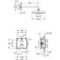 Душевой комплект Grohe Grohtherm 34728000 С ВНУТРЕННЕЙ ЧАСТЬЮ