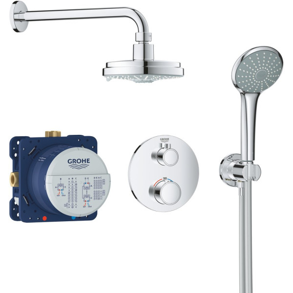 Душевой комплект Grohe Grohtherm 34735000 С ВНУТРЕННЕЙ ЧАСТЬЮ, с термостатом