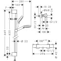 Душевой комплект Hansgrohe Crometta 27812400