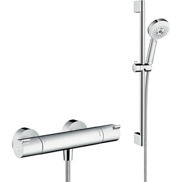 Душевой комплект Hansgrohe Ecostat 1001 CL ВМ 13211000 термостат + душевой гарнитур