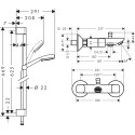 Душевой комплект Hansgrohe Logis 71243000 смеситель + душевой гарнитур