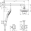 Душевой комплект Hansgrohe Raindance Select E ShowerSelect 27296000 С ВНУТРЕННЕЙ ЧАСТЬЮ