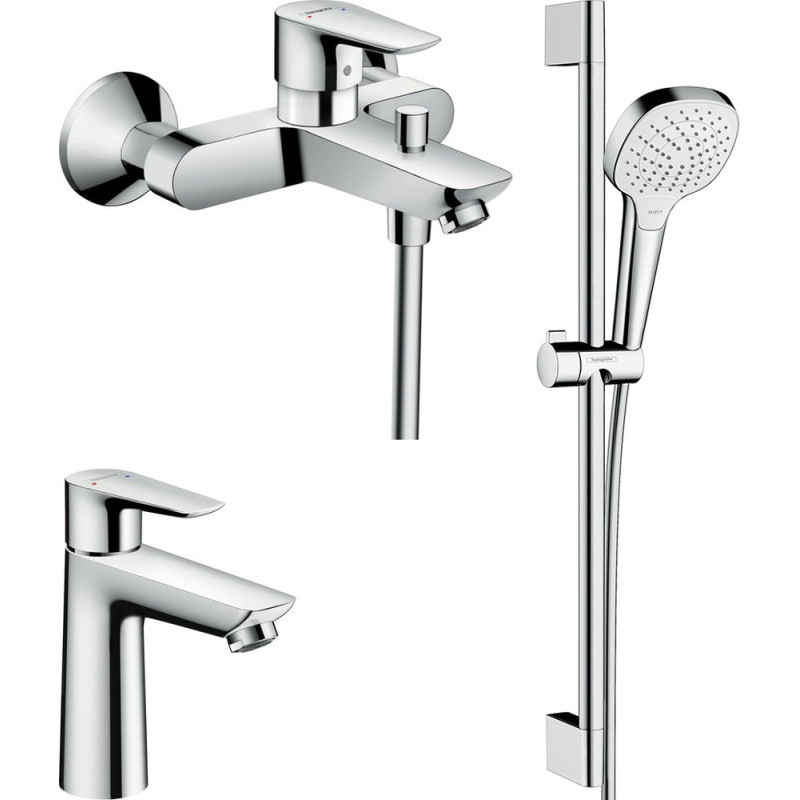 Душевой комплект Hansgrohe Talis E 71710000 + Talis E 71740000 + душевой гарнитур Croma Select E Vario 26582400