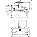 Душевой комплект Hansgrohe Talis E 71710000 + Talis E 71740000 + душевой гарнитур Croma Select E Vario 26582400