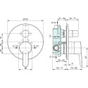 Душевой комплект Ideal Standard Ceraplan S1001AA С ВНУТРЕННЕЙ ЧАСТЬЮ