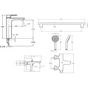 Душевой комплект Jacob Delafon Aleo E72336-CP + E72319-CP + E99898RU-CP