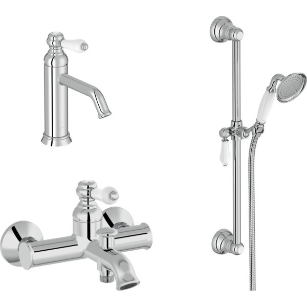 Душевой комплект Jacob Delafon Louise E24360-CP + E24363-CP + E24364-CP
