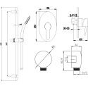Душевой комплект Lemark Atlantiss LM3223C + LM8067C + LM8086C
