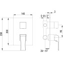 Душевой комплект Lemark LM4528C + LM8073C + LM8036C +LM8030C + LM8085C