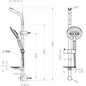 Душевой комплект Lemark LM8072C + LM7836C + LM7832C