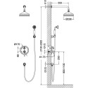 Душевой комплект Timo Arisa SX- 5319/00SM chrome С ВНУТРЕННЕЙ ЧАСТЬЮ