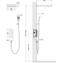 Душевой комплект Timo Petruma SX-5039/03SM с термостатом, черный