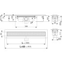 Душевой лоток AlcaPlast APZ1 550 с опорами