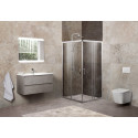 Душевой уголок BelBagno Unique A-2-85/100-P-Cr стекло punto