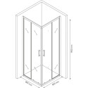 Душевой уголок Berges Wasserhaus Solo 061103 80х80