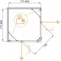 Душевой уголок Cezares Crystal-S-A-2-80-C-Cr