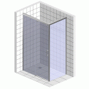 Душевой уголок GuteWetter Slide Rectan GK-863A левая 120x80 см стекло бесцветное, профиль хром