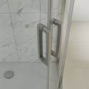 Душевой уголок Kubele DE019R3-CLN-MT 140х100 см, профиль матовый хром