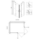 Душевой уголок Niagara Nova NG-6617-08 120x80, прямоугольный