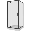 Душевой уголок Niagara Nova NG-6802-08 BLACK 100x100, квадратный, черный