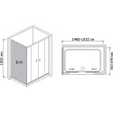Душевой уголок RGW Classic CL-43 (1460-1510)x700