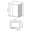 Душевой уголок RGW Classic CL-45 120x80 см