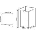 Душевой уголок RGW Passage PA-43 (860-910)x700